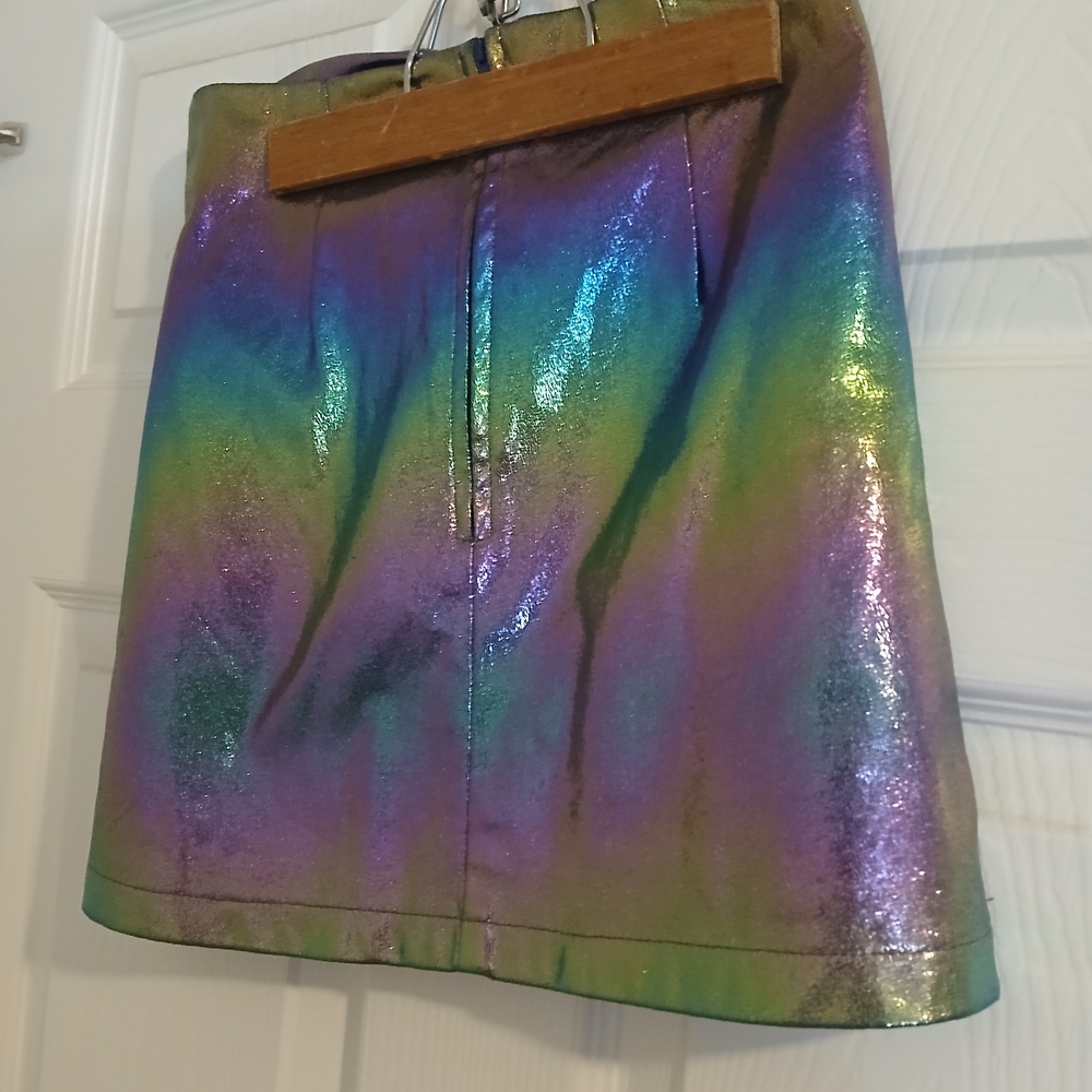 Iridescent Mini Skirt